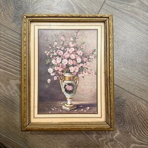 Vintage Floral Wooden Keepsake Box